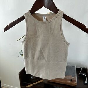 Fornia Kids Ribbed Tank Top in Taupe